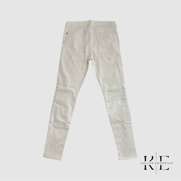 7 For All Mankind White Skinny Jeans - Picture 2 of 2